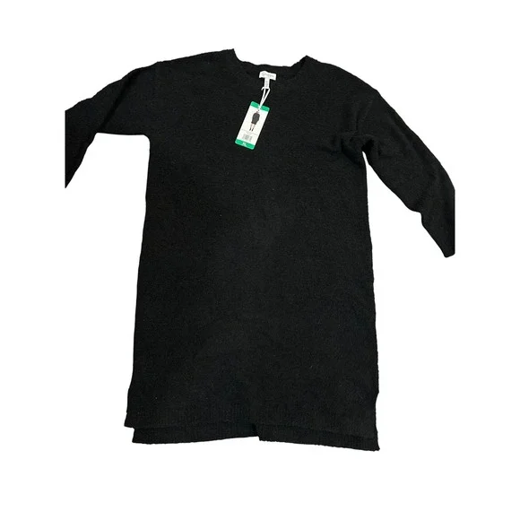 Jessica Simpson Womens Black Eyelash Knit Long Sleeve Sweater Dress XL 1716721 - Picture 4 of 5